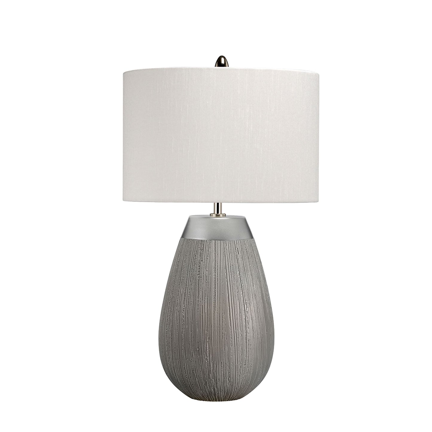 Harrow 1-Light Table Lamp in Silver