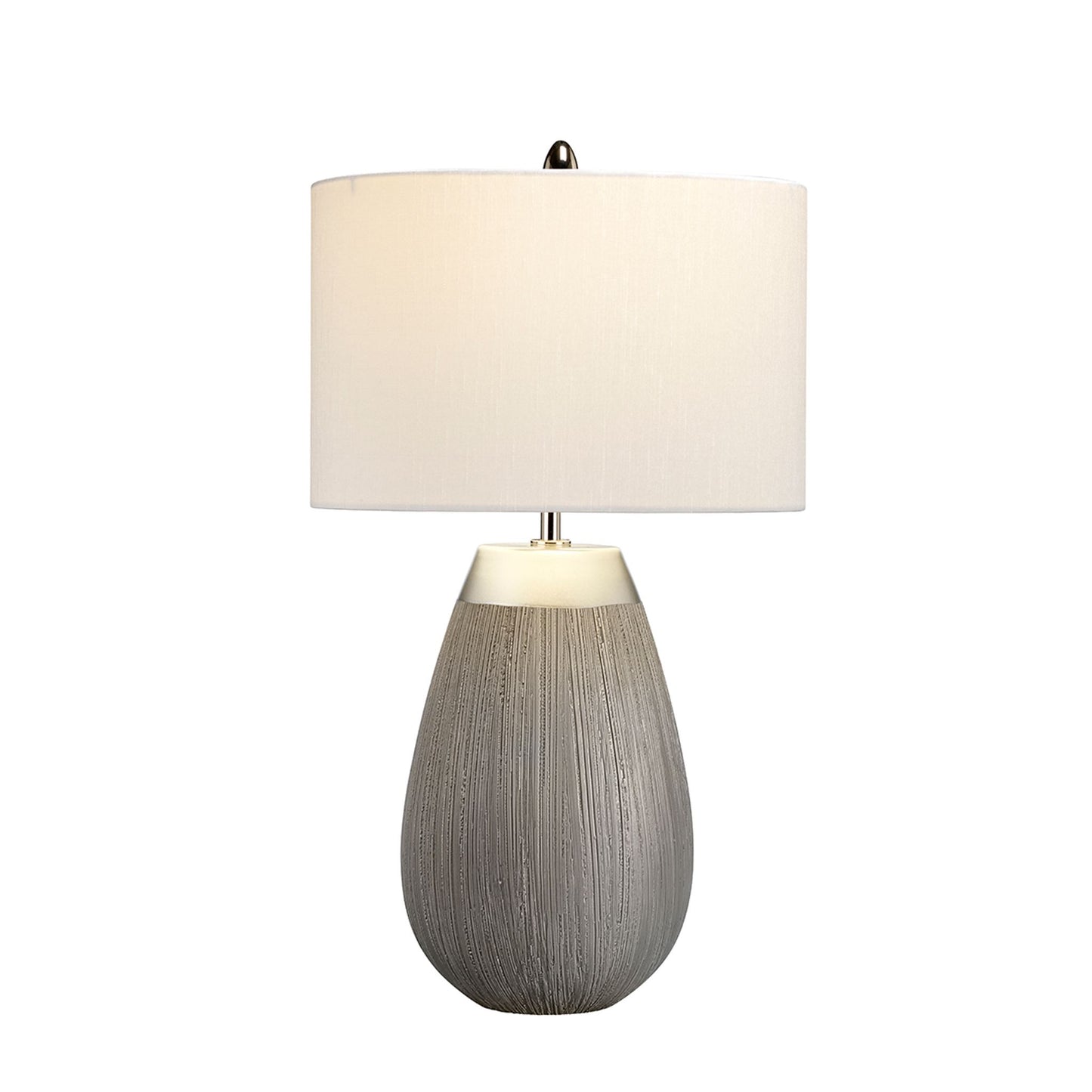 Harrow 1-Light Table Lamp in Silver