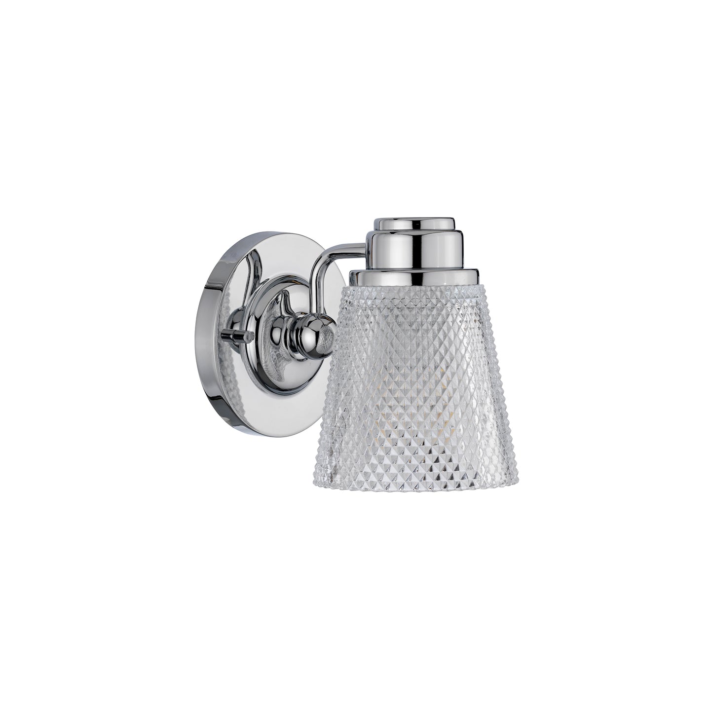 Hudson 1-Light Wall Light in Polished Chrome