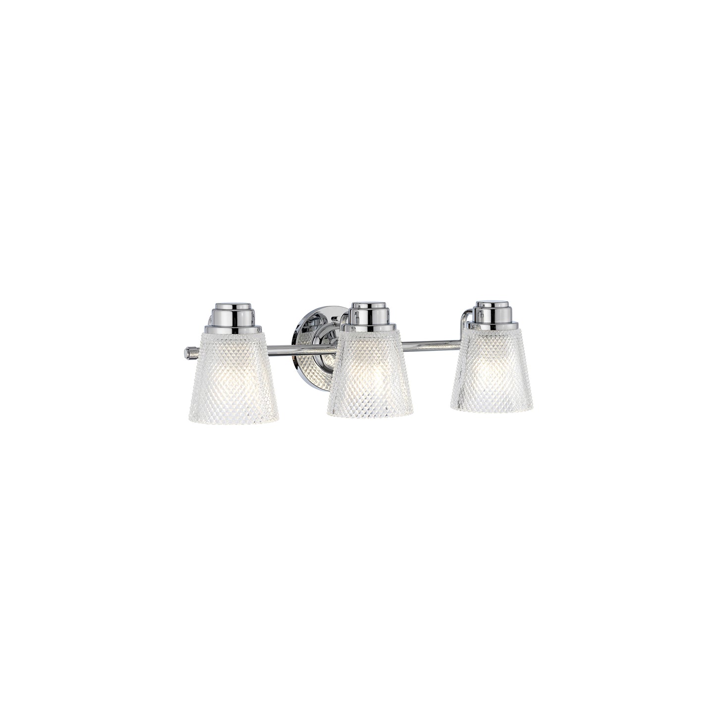 Hudson 3-Light Wall Light in Polished Chrome