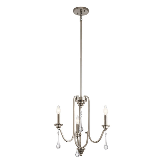 Karlee 3-Light Chandelier in Classic Pewter