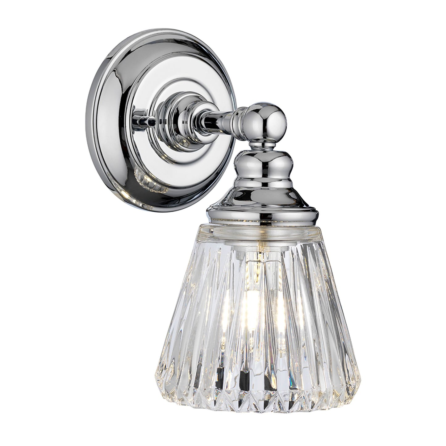 Keynes 1-Light Wall Light in Polished Chrome