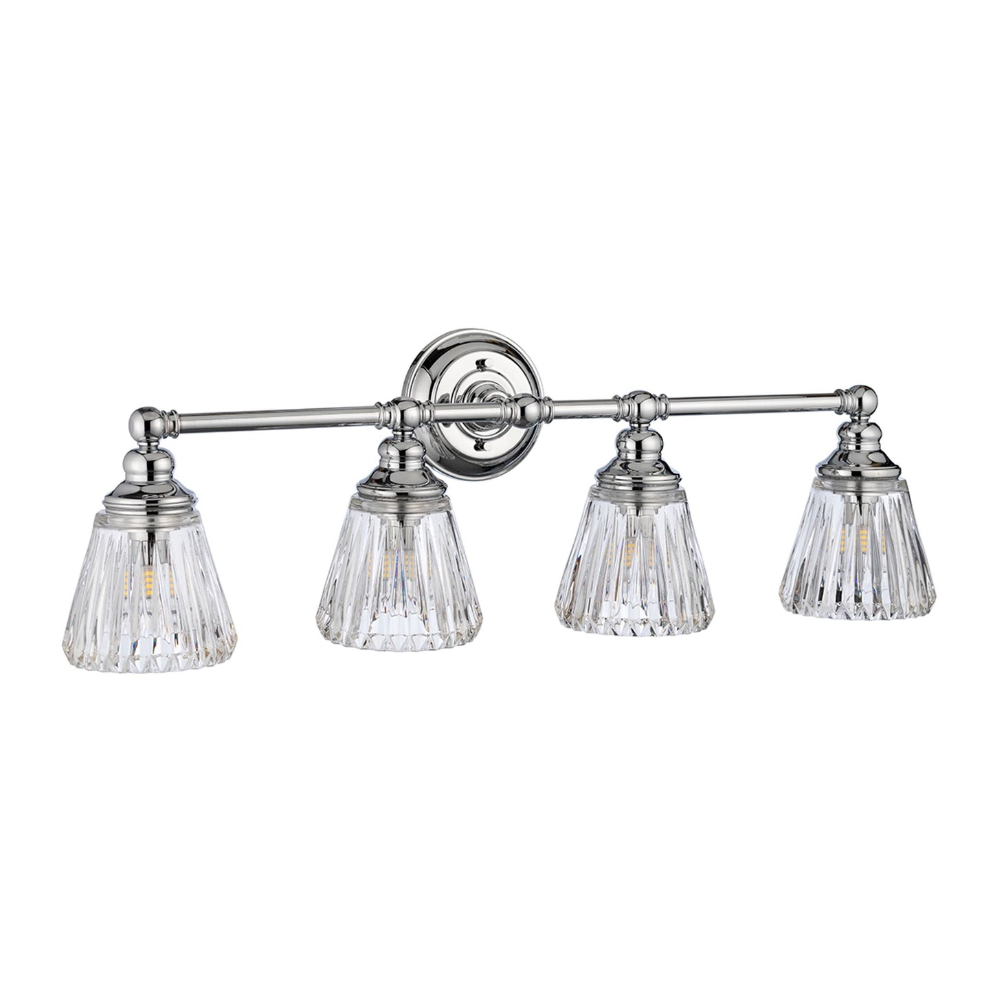 Keynes 4-Light Wall Light in Polished Chrome