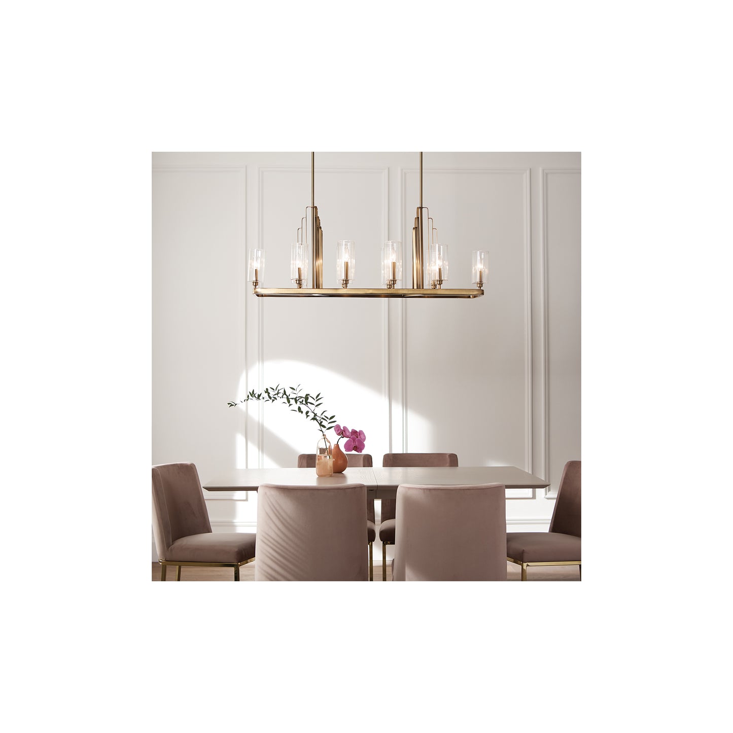 Kimrose 10-Light Linear Chandelier Pendant