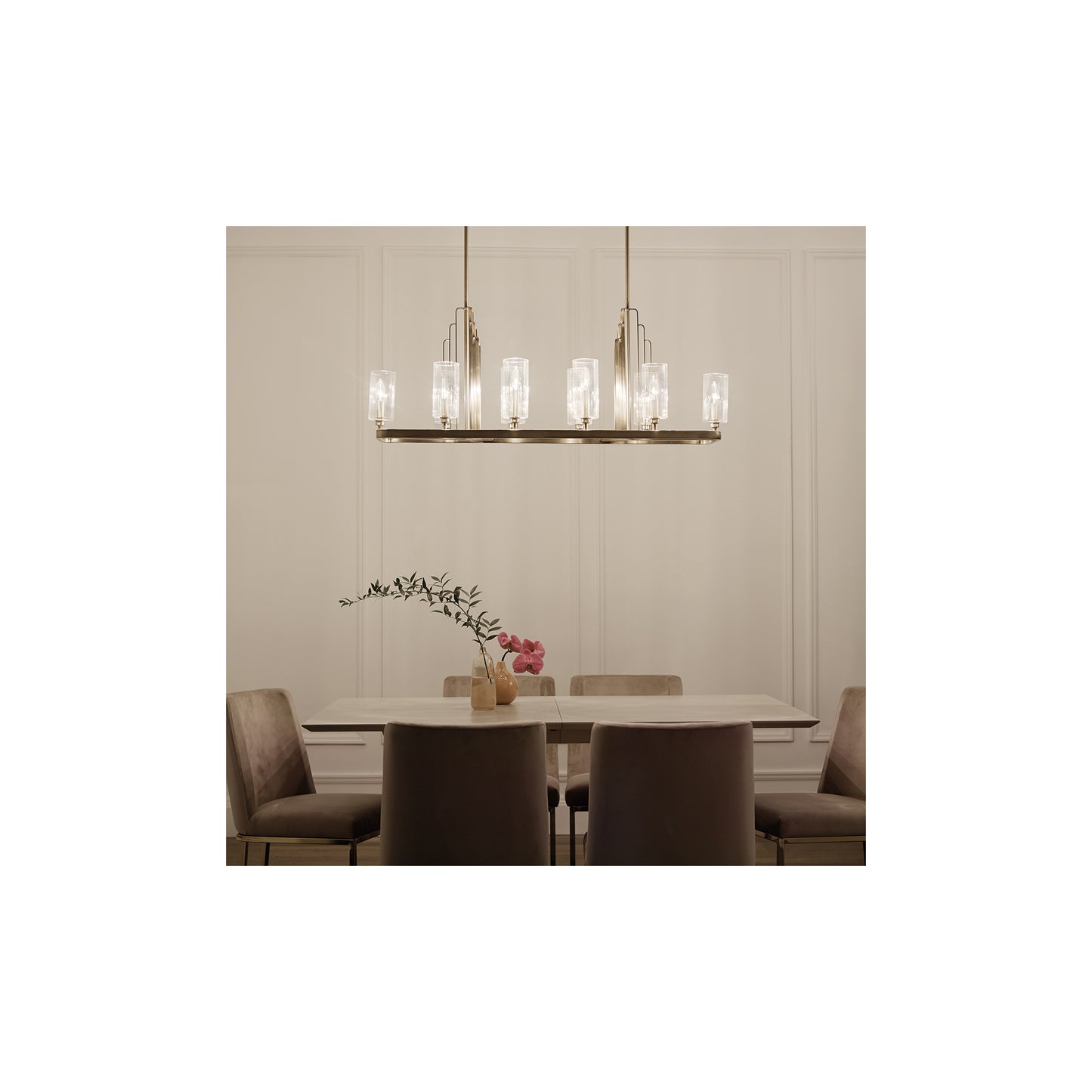 Kimrose 10-Light Linear Chandelier Pendant