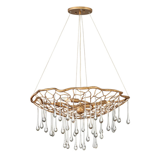 Laguna 4-Light Pendant in Burnished Gold