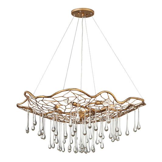 Laguna 6-Light Pendant in Burnished Gold