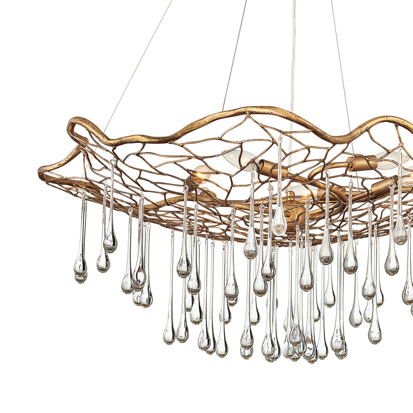 Laguna 6-Light Pendant in Burnished Gold