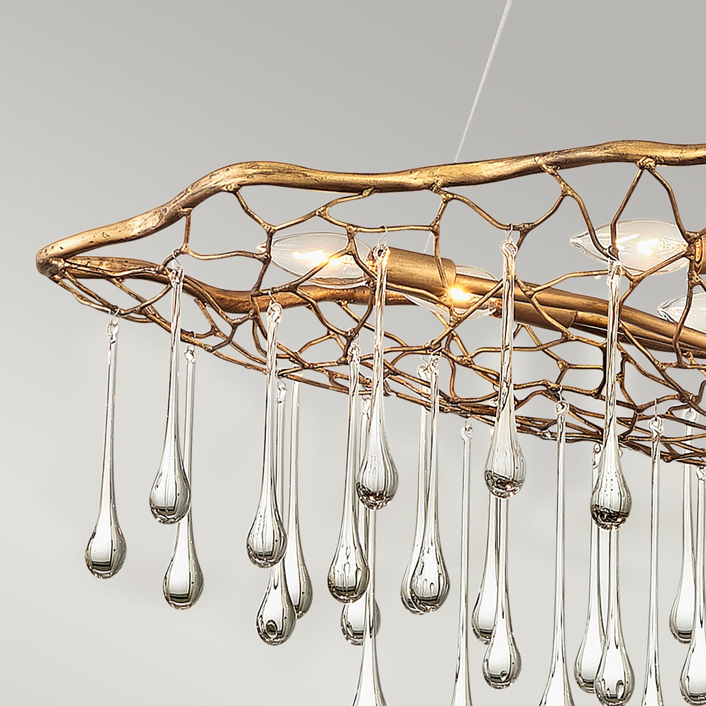 Laguna 8-Light Pendant in Burnished Gold