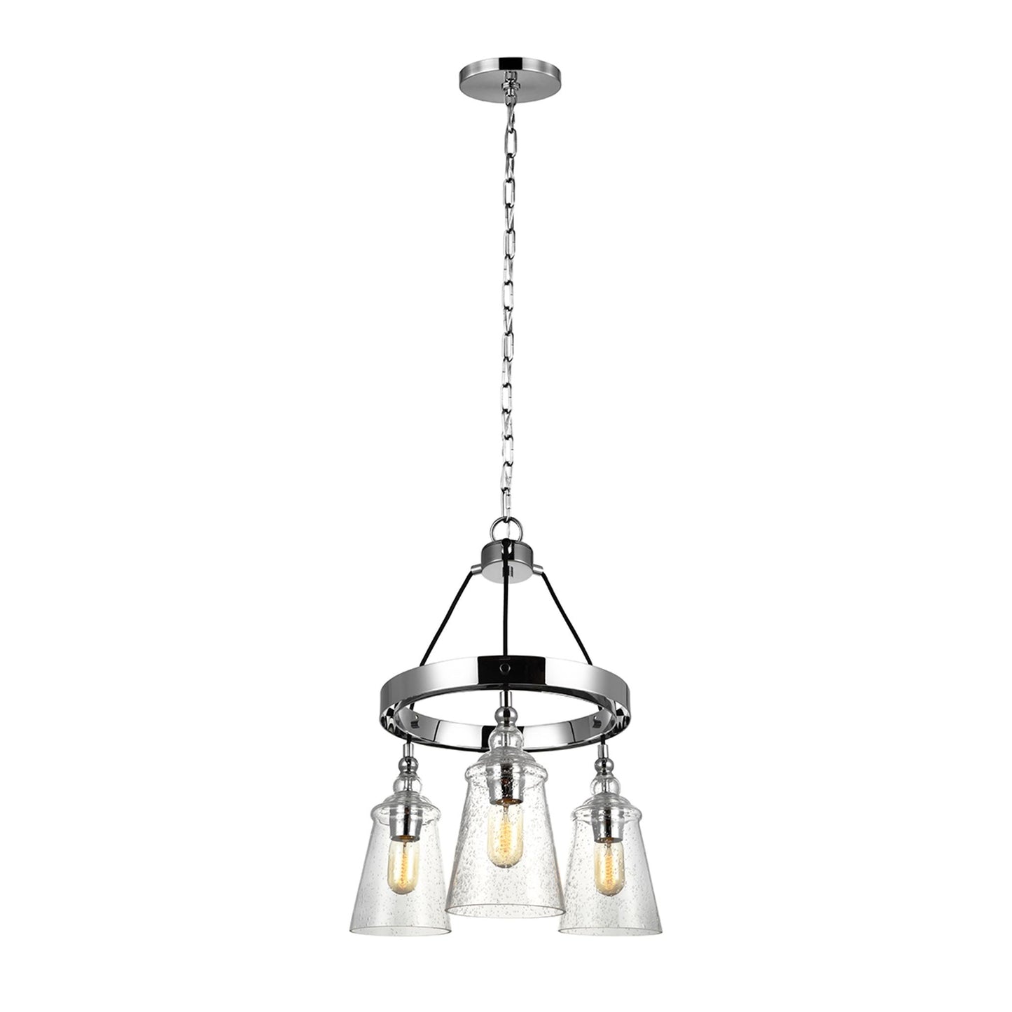 Loras 3-Light Pendant Chandelier in Chrome