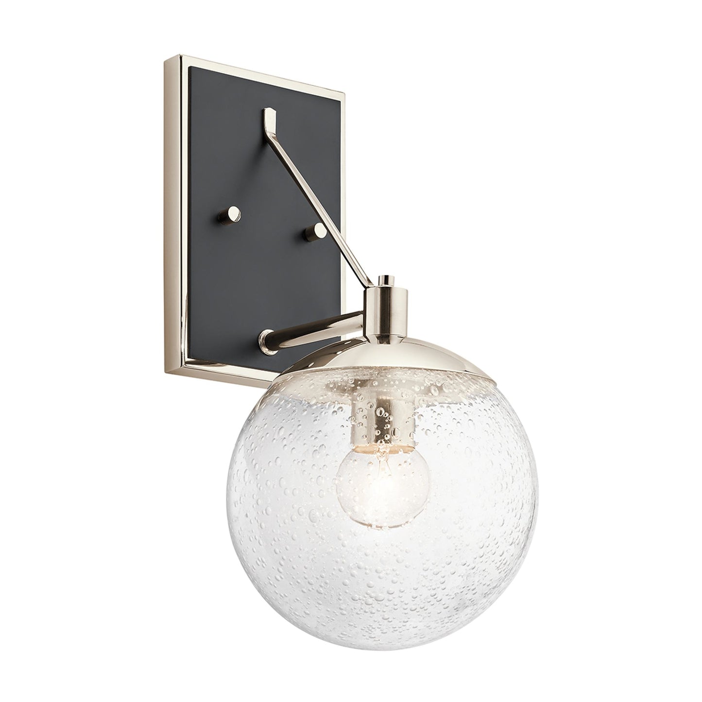 Marilyn 1-Light Wall Light in Polished Nickel