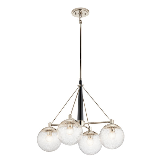 Marilyn 4-Light Pendant Chandelier in Polished Nickel