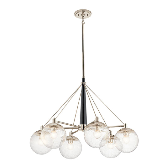 Marilyn 6-Light Chandelier in Polished Nickel