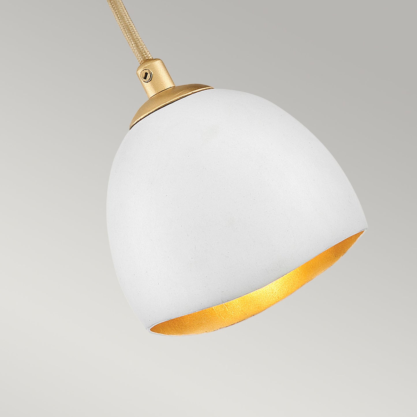 Nula 1-Light Wall Light in Shell White & Luxe Gold