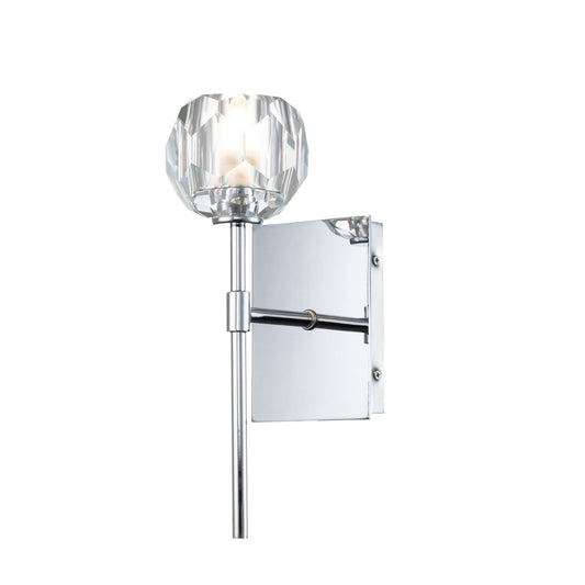 Regalia 1-Light Wall Light in Polished Chrome