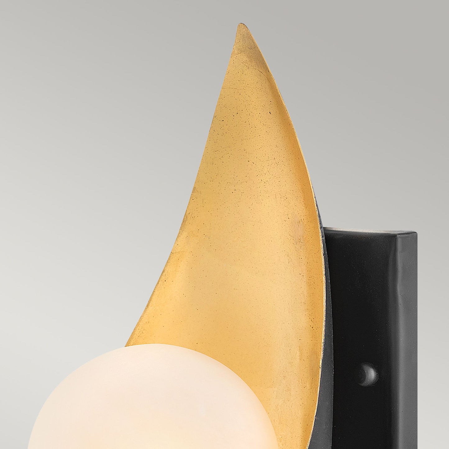 Ren 1-Light Wall Light in Matt Black & Gold