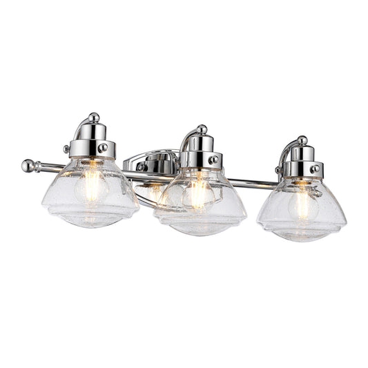 Scholar 3-Light Wall Light in Polished Chrome