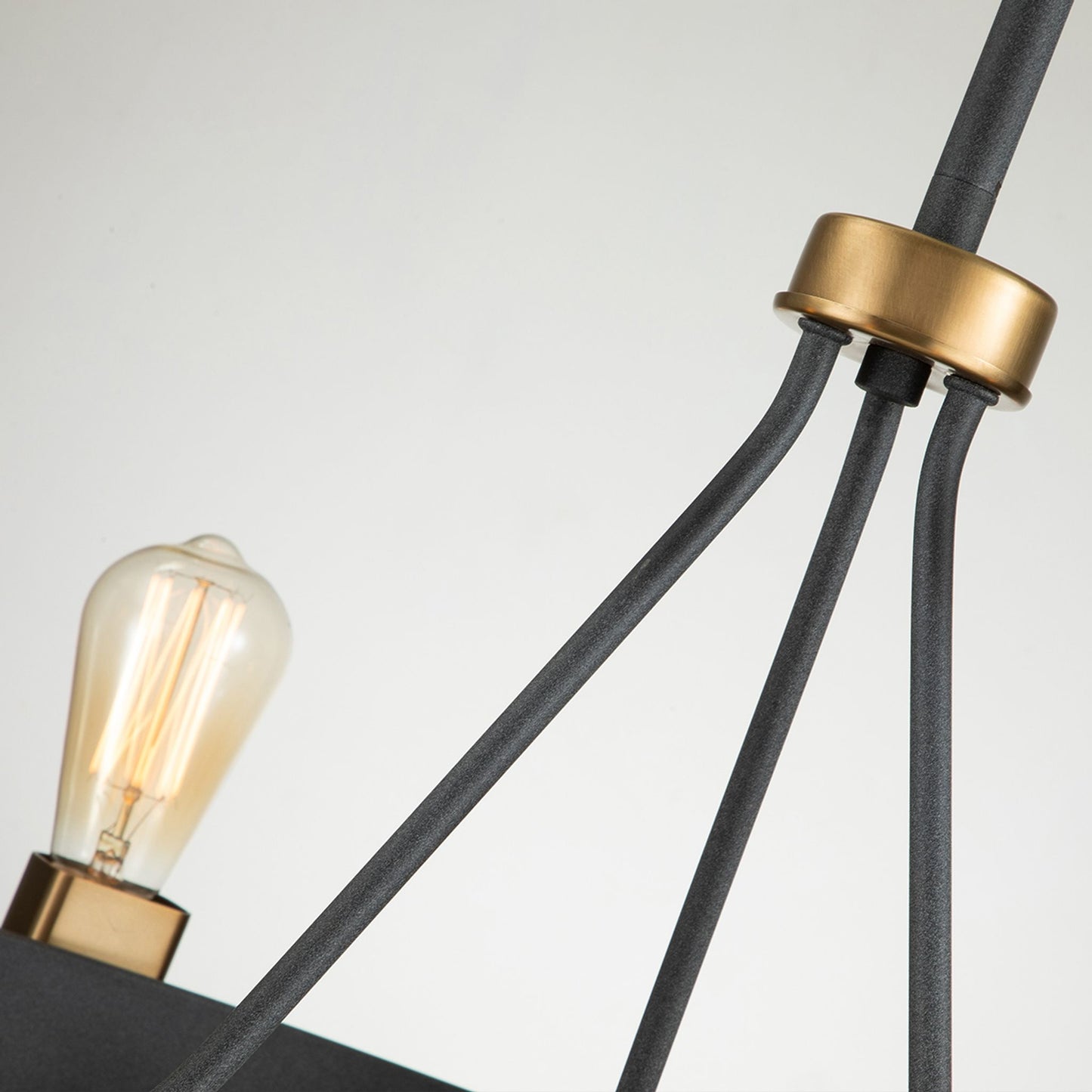 Silas 6-Light Pendant in Aged Zinc & Heritage Brass