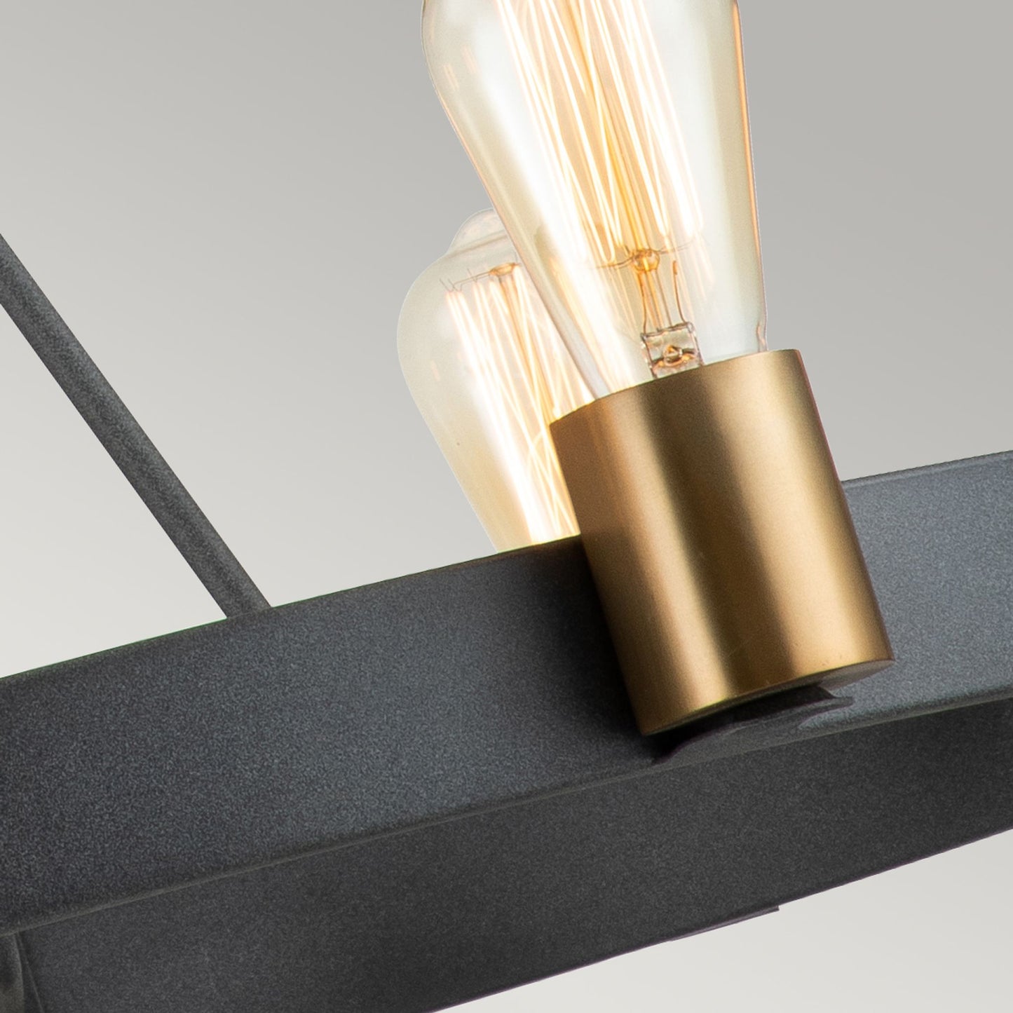 Silas 6-Light Pendant in Aged Zinc & Heritage Brass