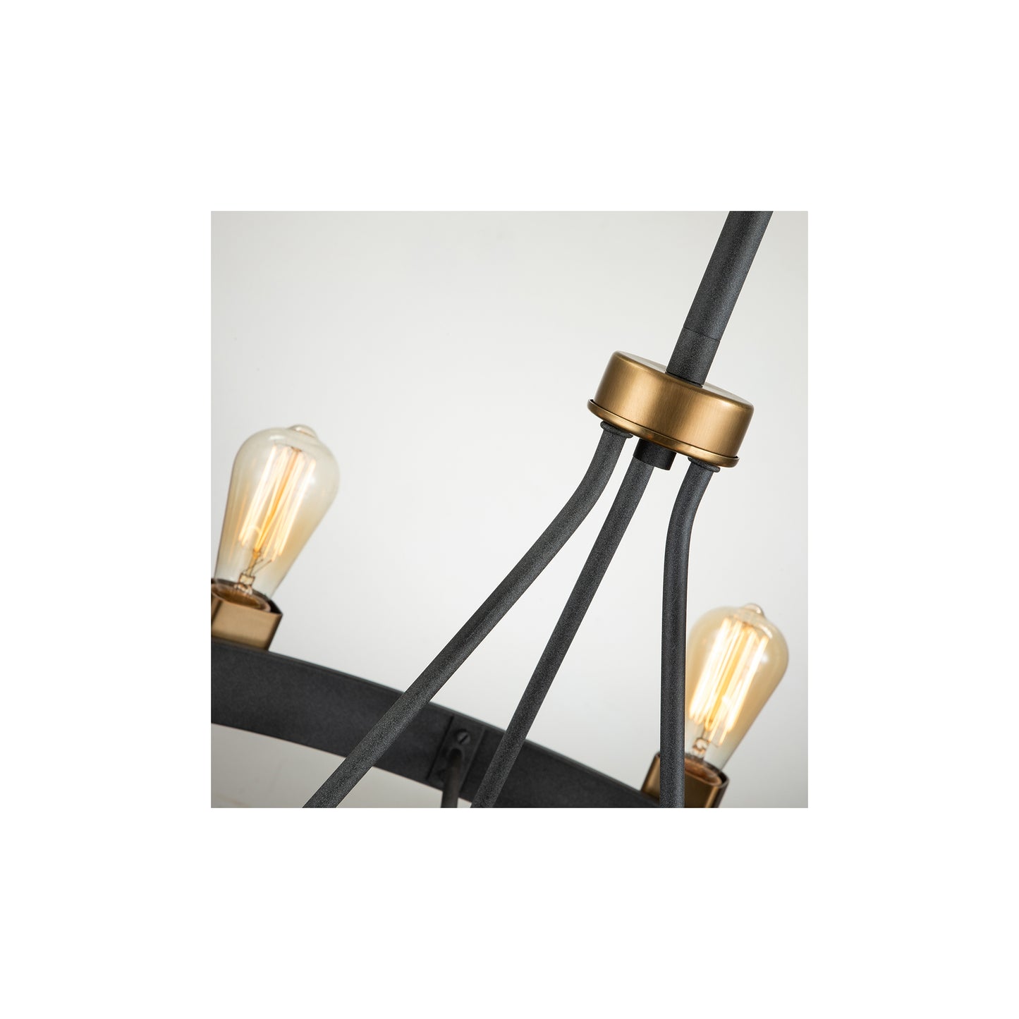 Silas 8-Light Pendant in Aged Zinc & Heritage Brass