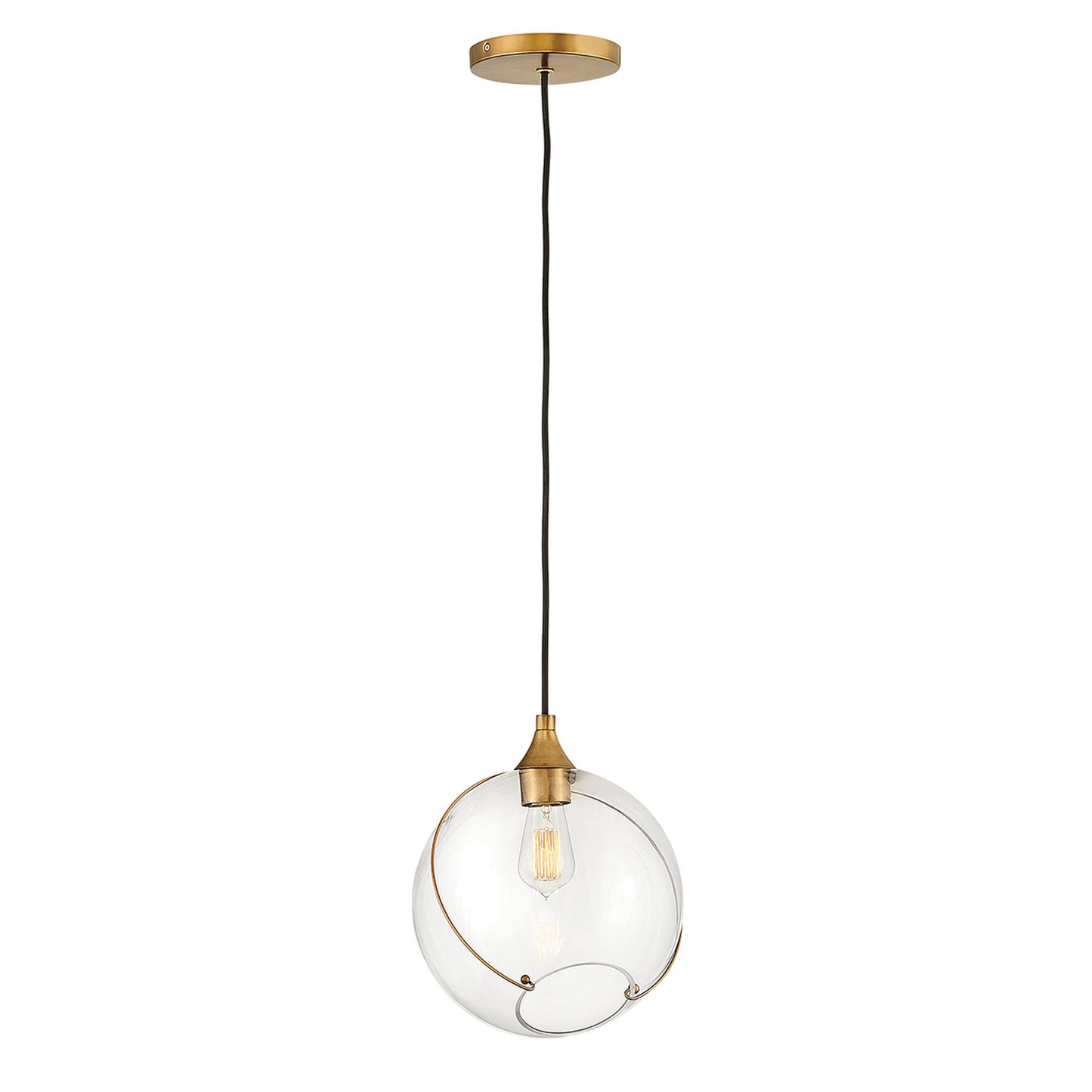 Skye 1-Light Pendant in Heritage Brass