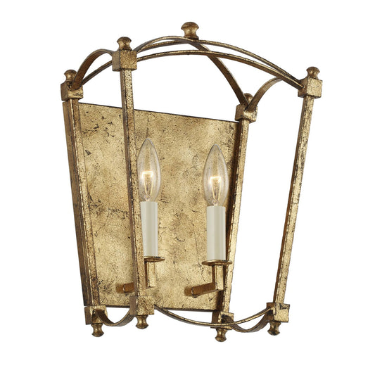 Thayer 2-Light Wall Light in Antique Gild