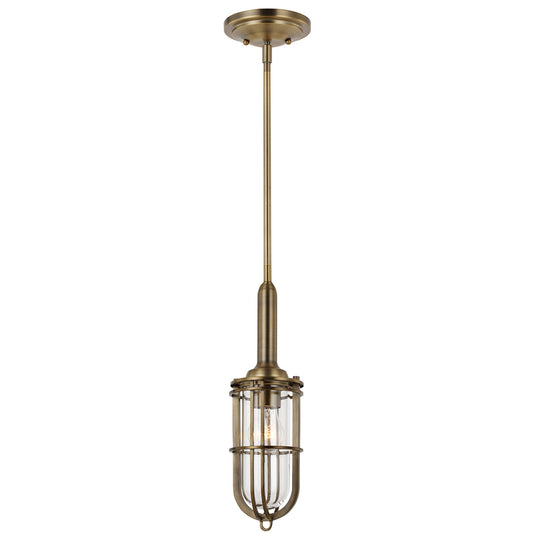 Urban Restoration 1-Light Pendant in Dark Antique Brass