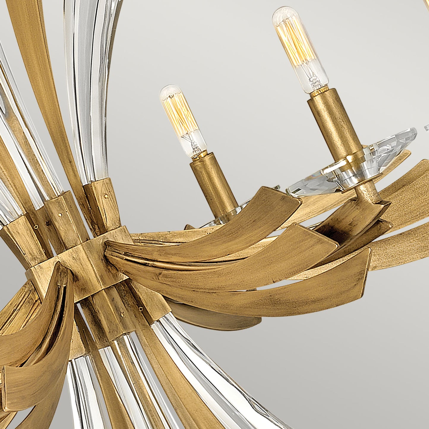 Vida 6-Light Chandelier in Burnished Gold