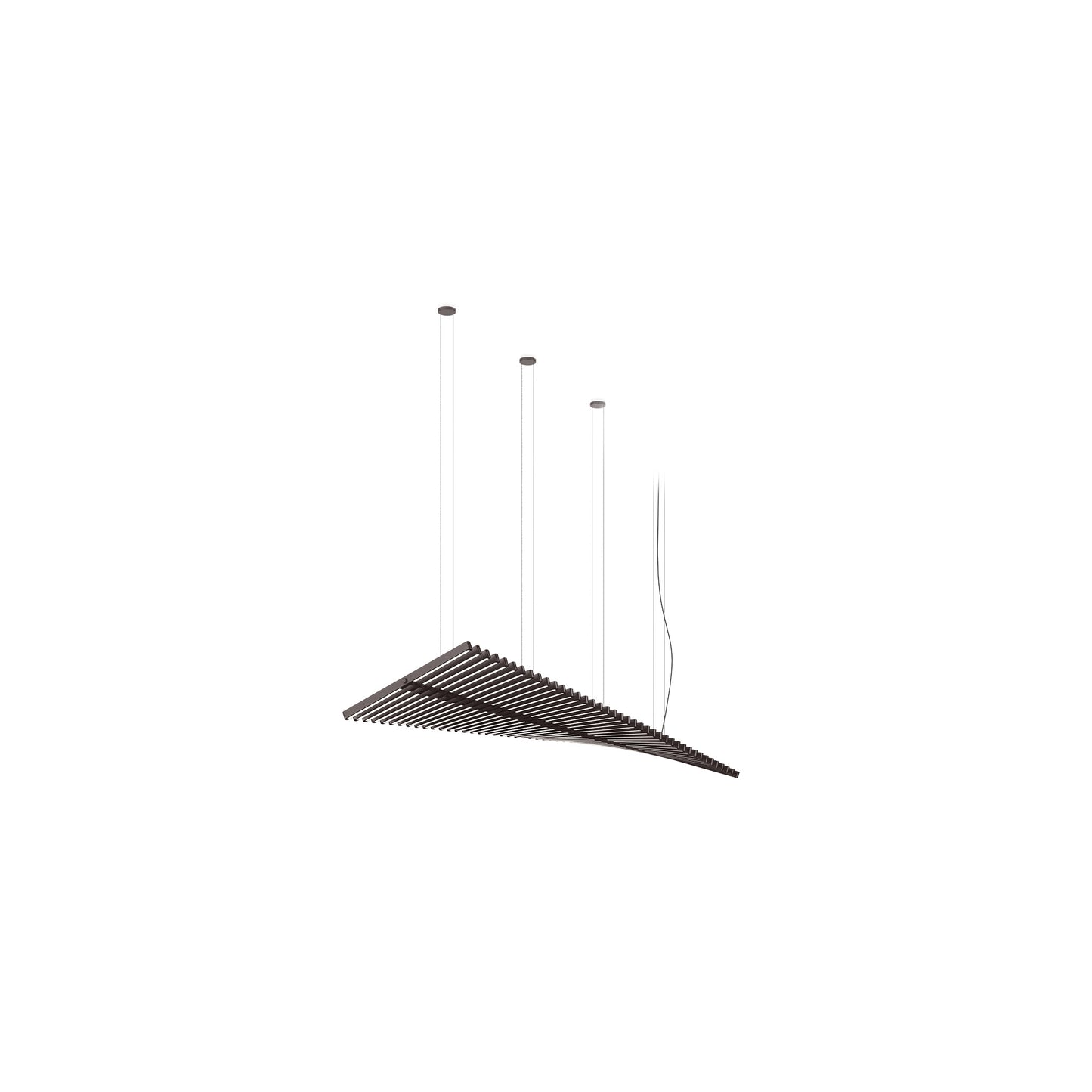 Rhythm Horizontal Small Forty-Light LED Pendant with Groundbreaking Design