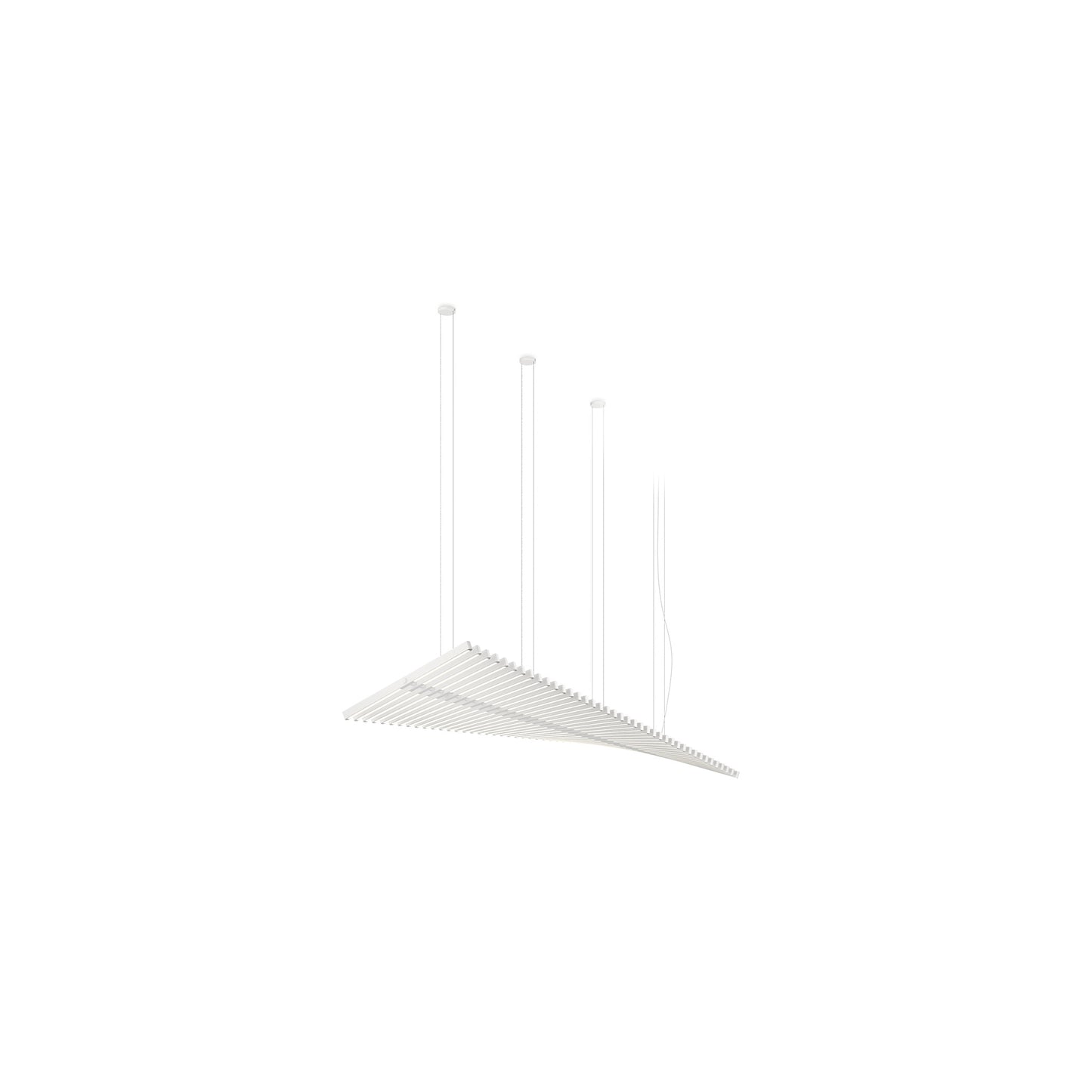 Rhythm Horizontal Small Forty-Light LED Pendant with Groundbreaking Design