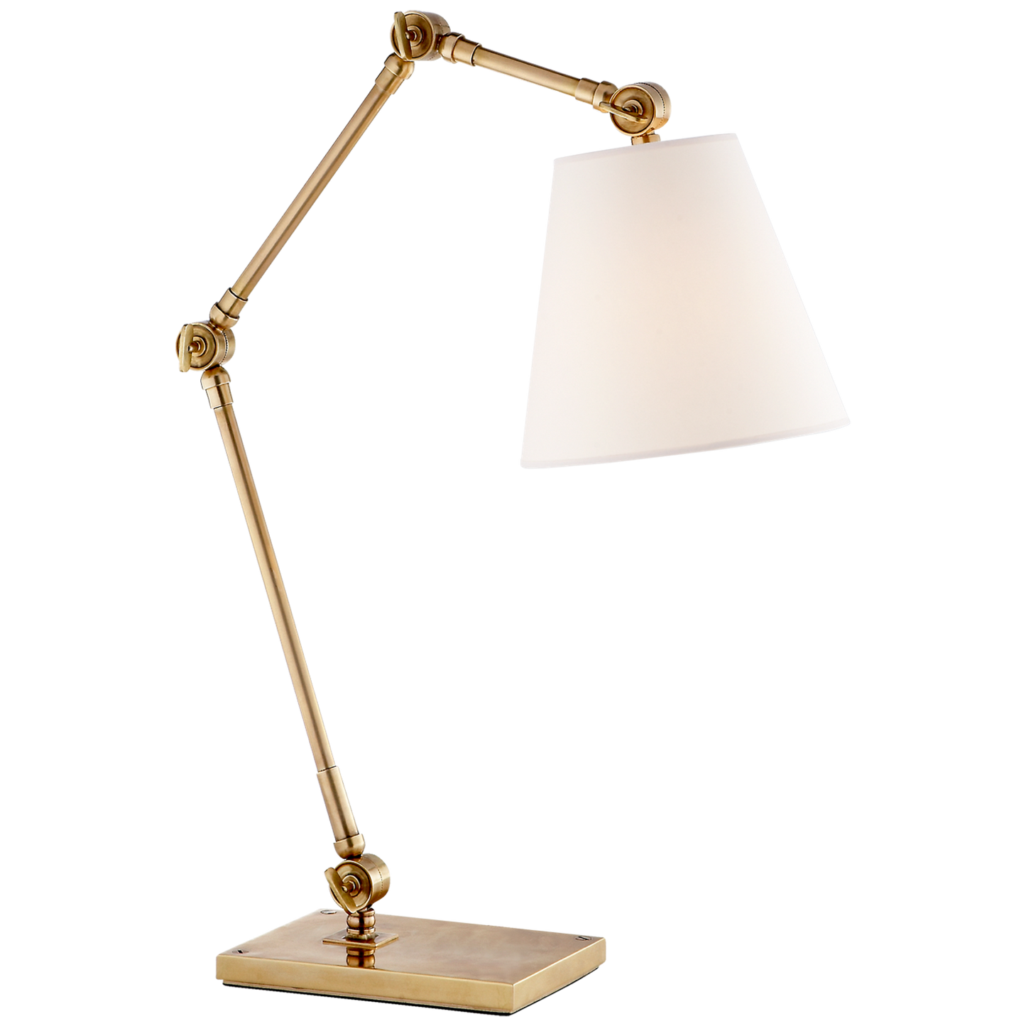 Graves Task Lamp with Round Linen Shade