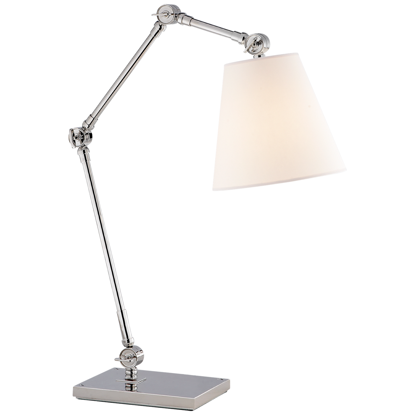 Graves Task Lamp with Round Linen Shade