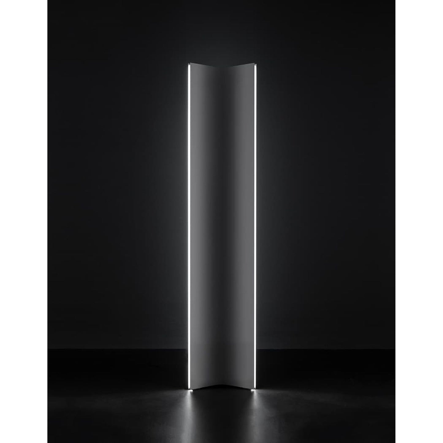 Stanley Floor Lamp in Brushed Stainless Steel