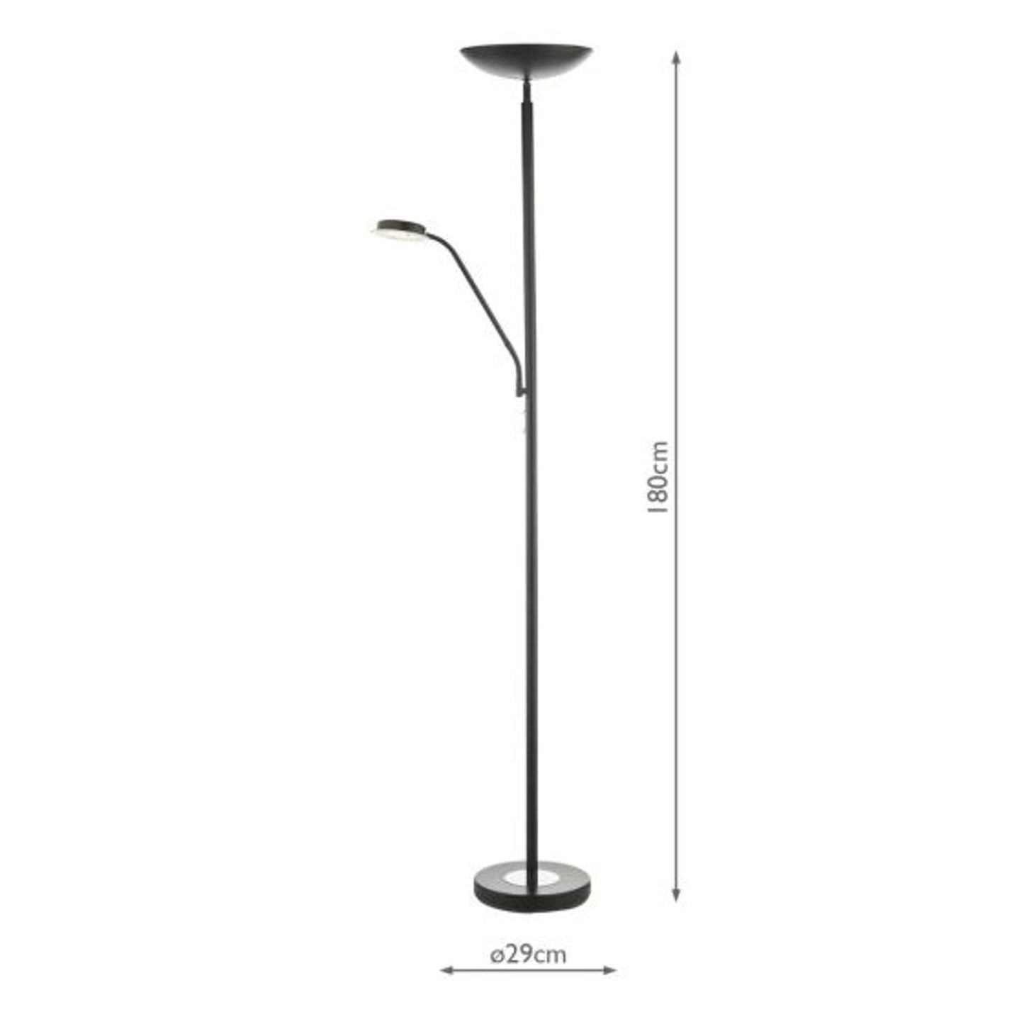 Victor Mother & Child Floor Lamp in Matt Black