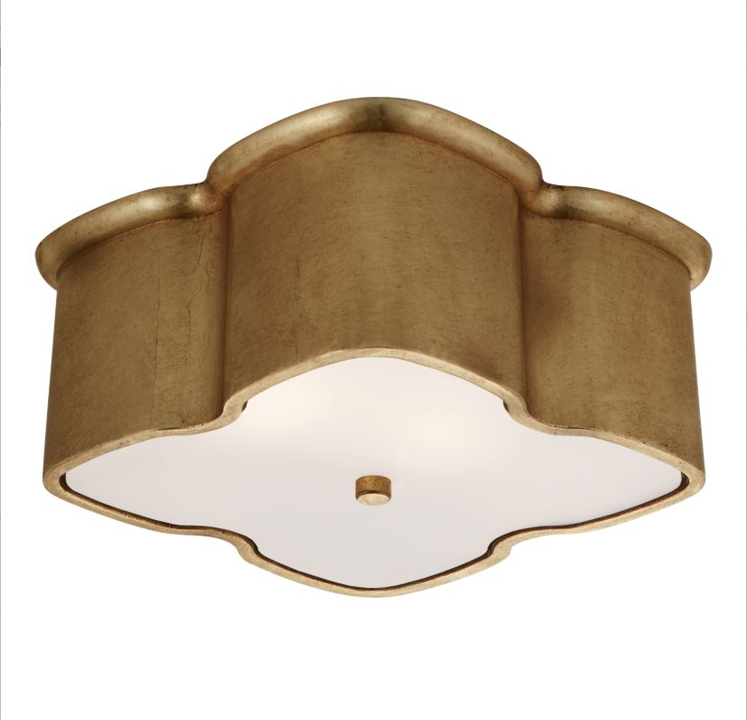 Visual Comfort Bolsena Clover Flush Mount Gild